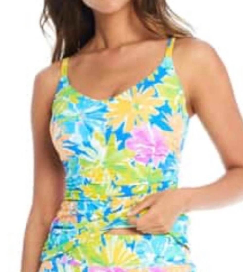 Bleu Rod Beattie Spring It On Scoop Neck Tankini Top 20W NWOT